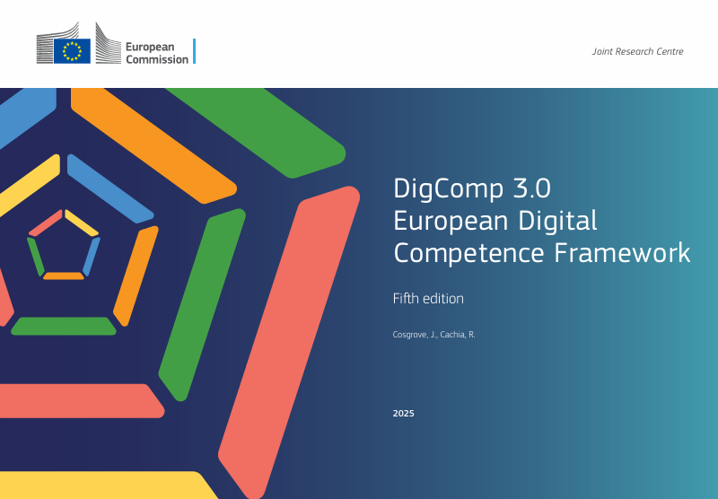 DigComp 3.0 — European Digital Competence Framework, JRC 2025